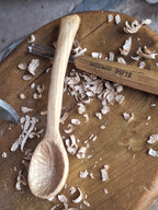 Handcarved wooden spoon