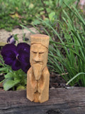 Handcarved Praying Saint Statue