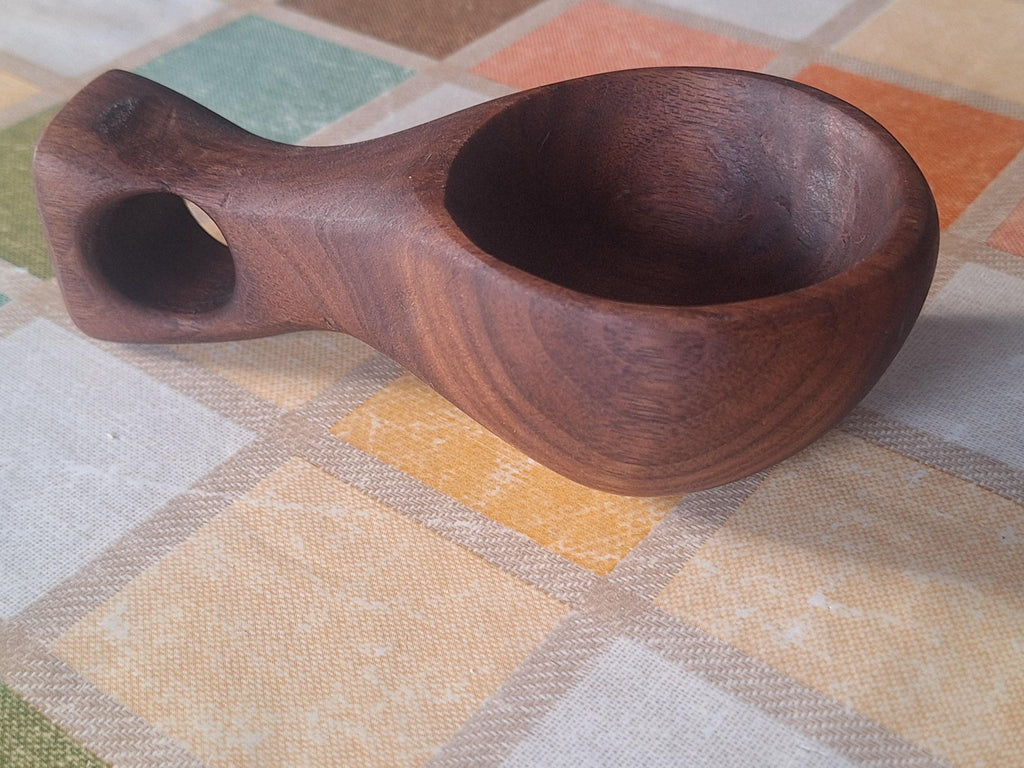 Handcarved Walnut Kuksa Cup