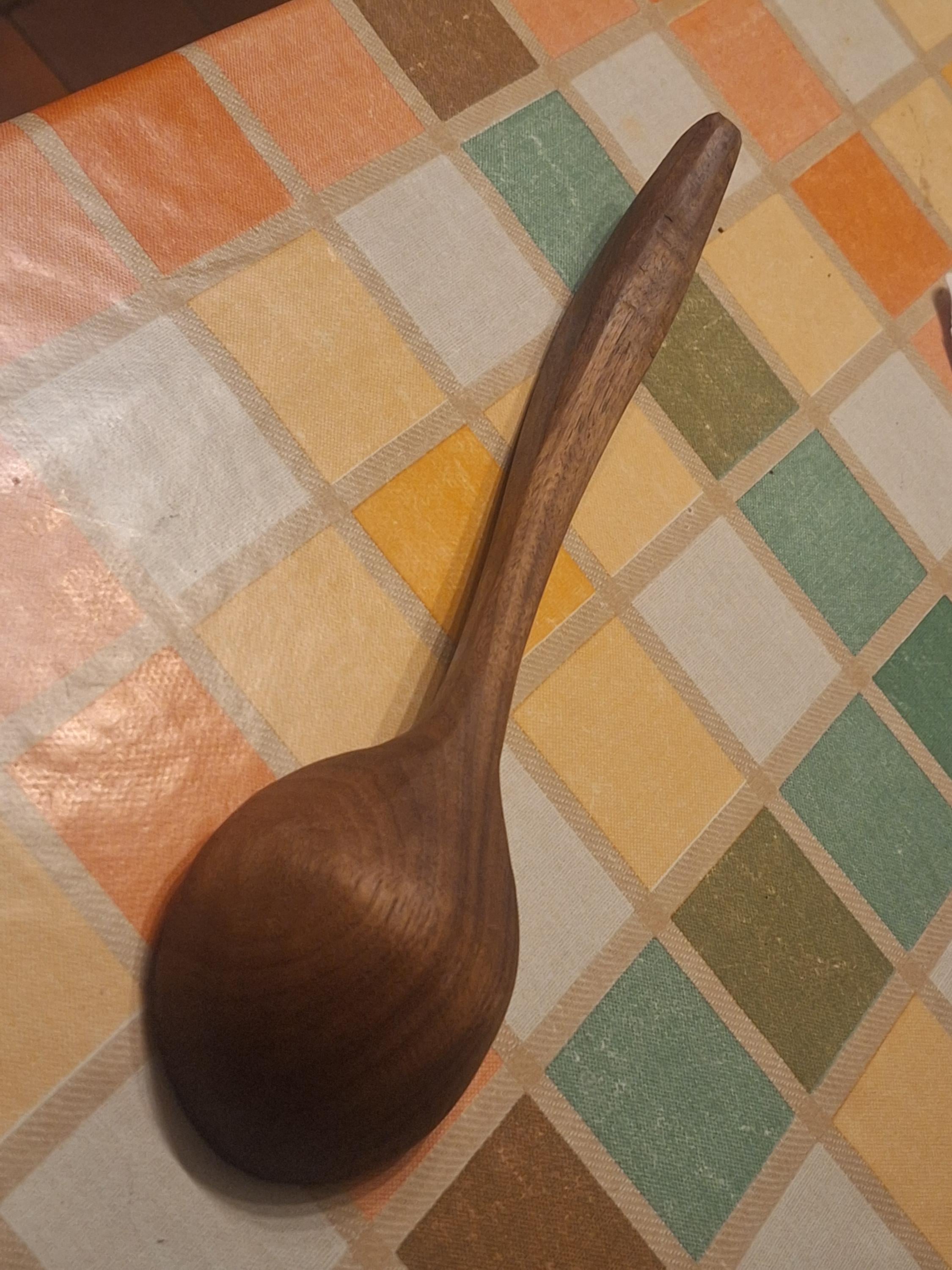 Handcarved Walnut Ladle