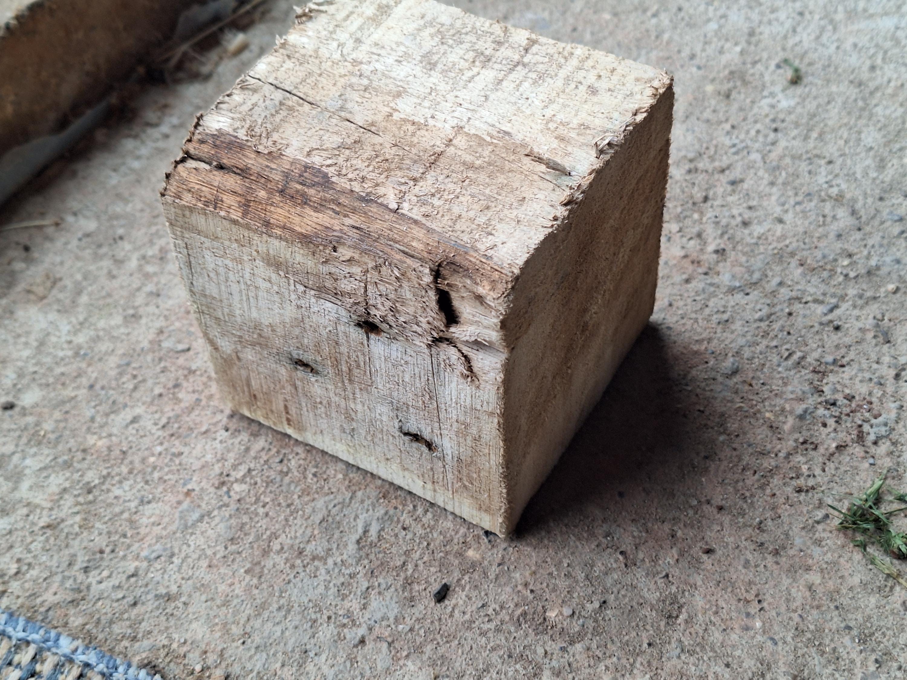 Wooden Block Secret Hiding Place