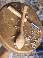 Handcarved wooden spoon