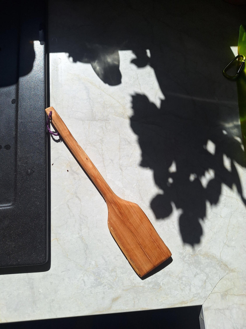 Handcarved wooden spatula