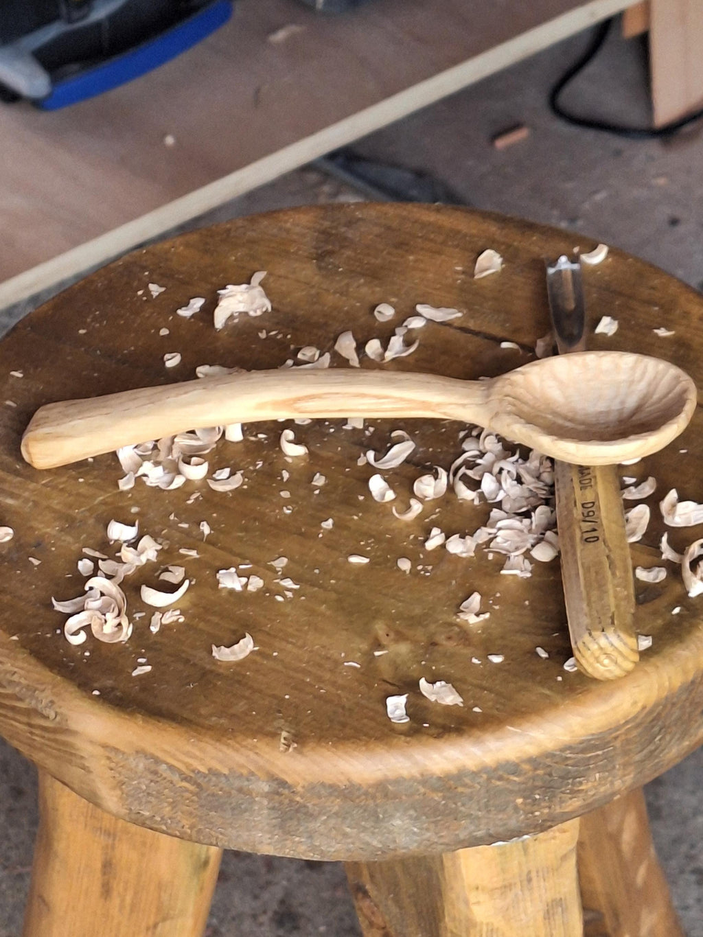 Handcarved wooden spoon
