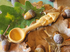 Handcarved wooden 1/2 tsp measurement spoon