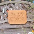Traditional Handcarved Wooden House Sign
