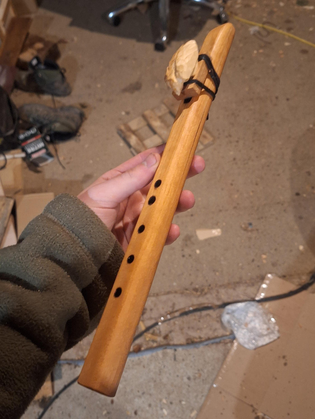 Handmade Cherry High Tone Native American Flute