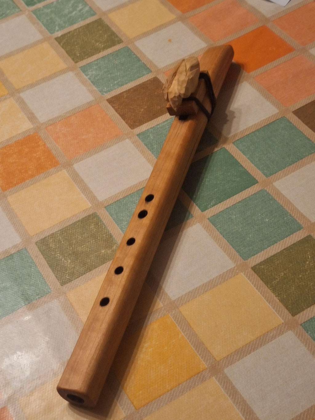 Handmade Cherry High Tone Native American Flute