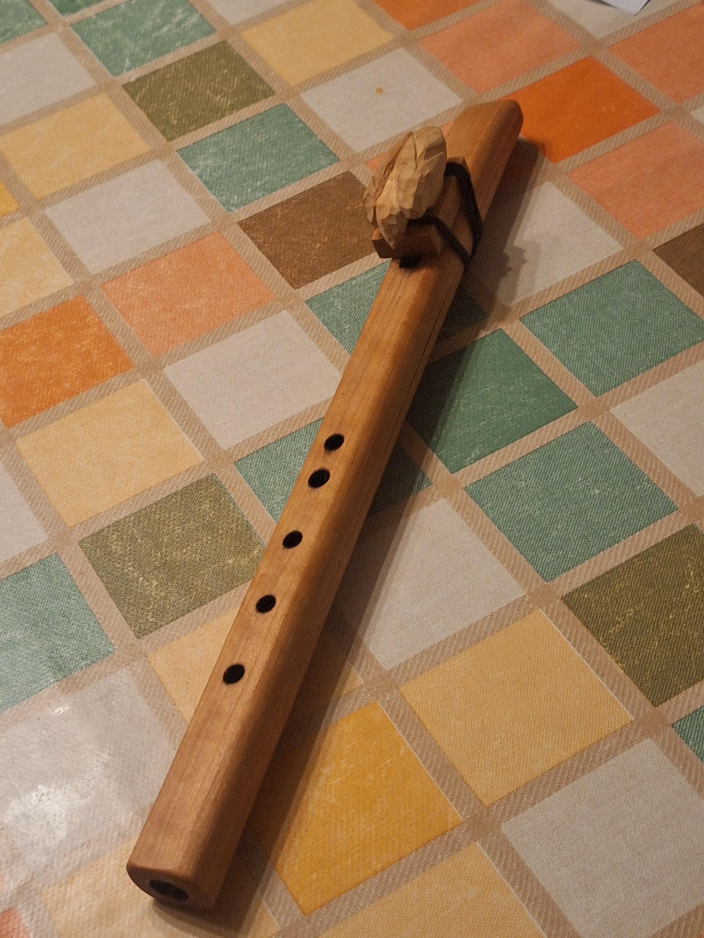 Handmade Cherry High Tone Native American Flute