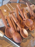 Handcarved wooden teaspoon