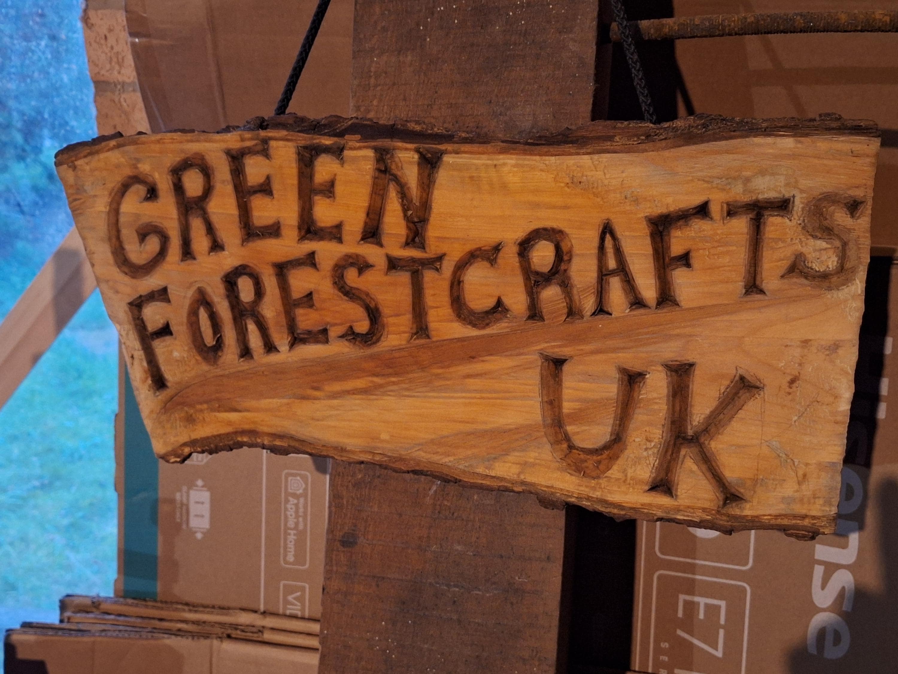 Custom Handcarved Natural Wood Signs