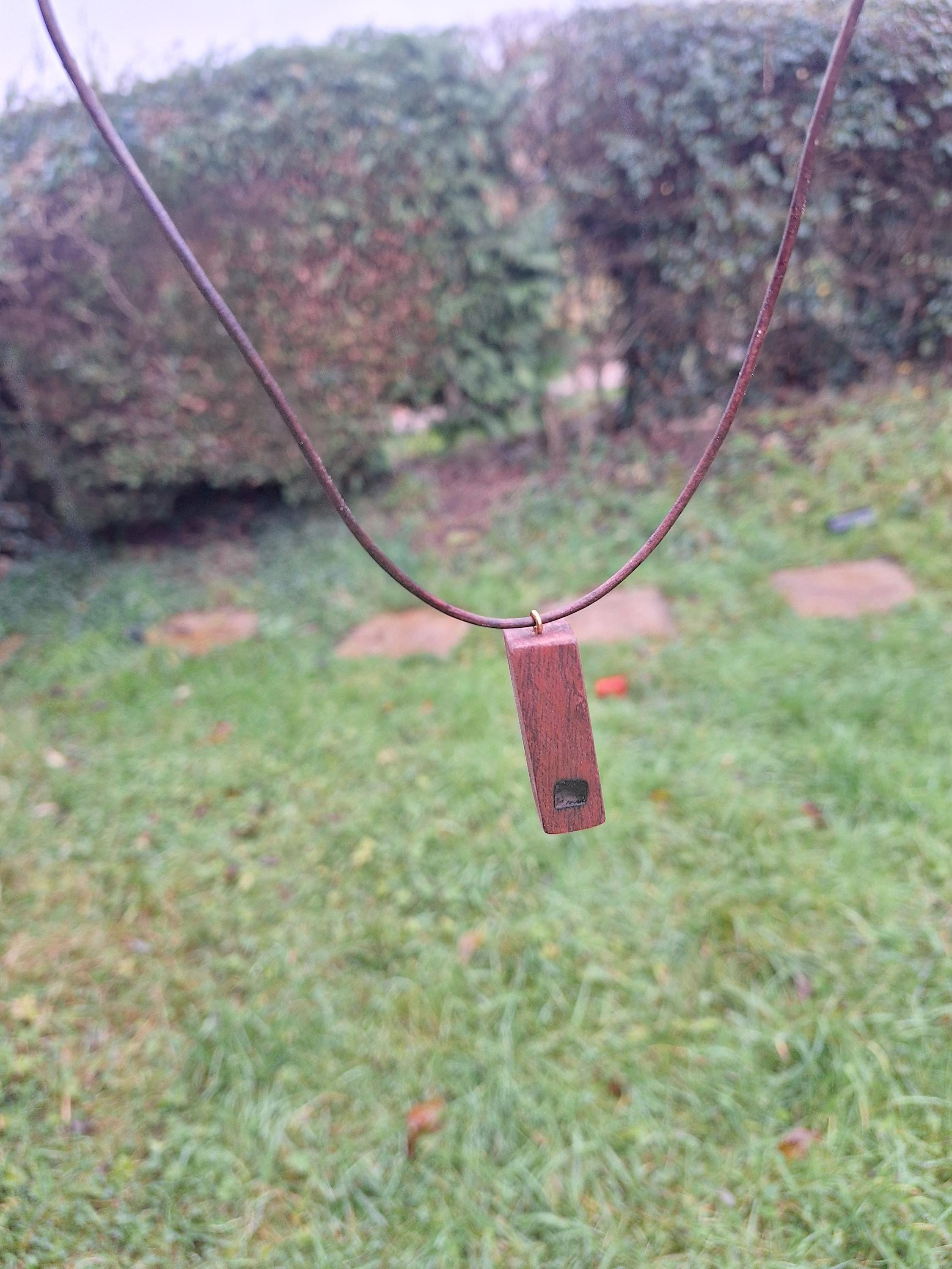 Loud Wooden Keychain Whistle