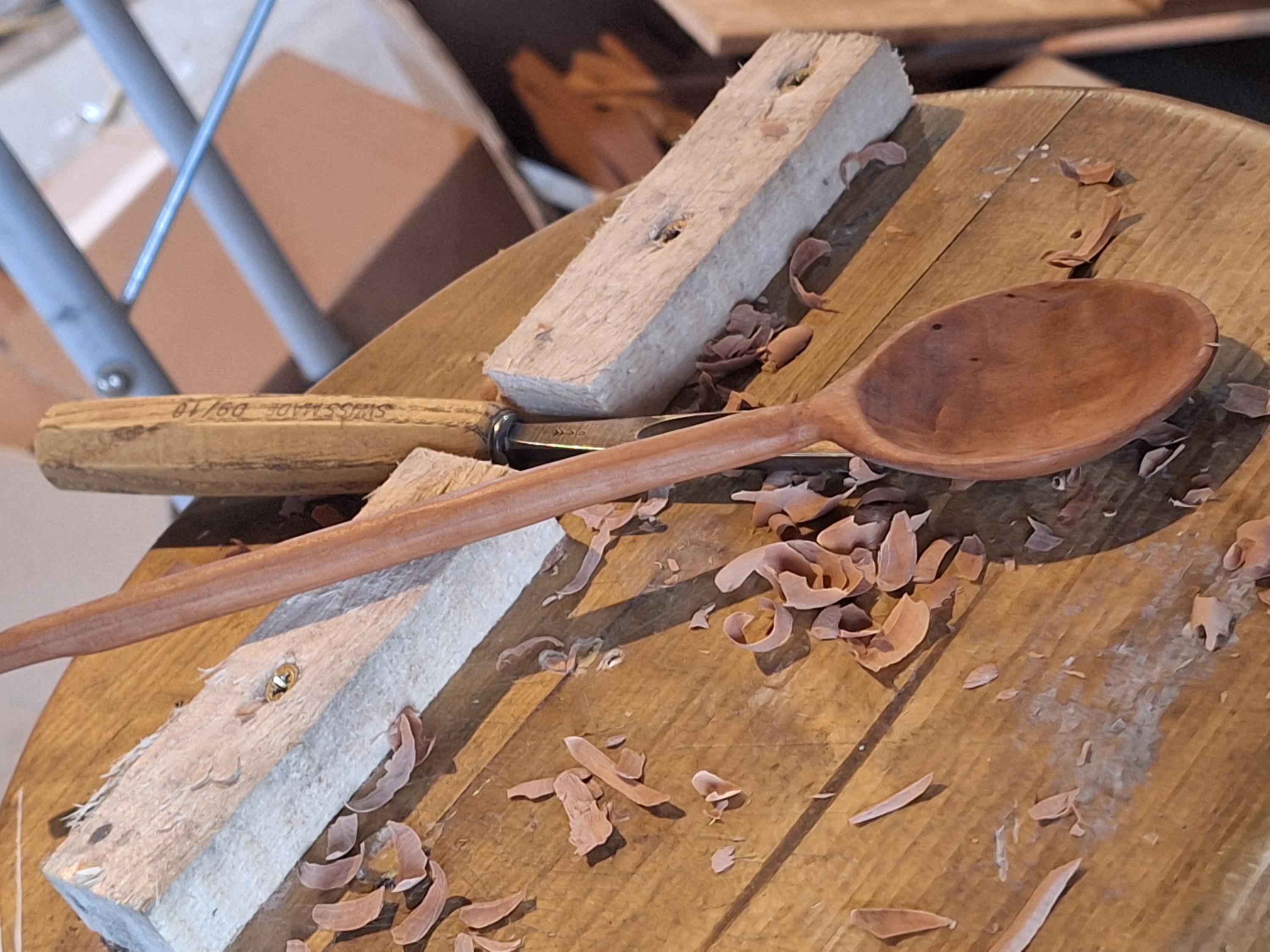 Handcarved Cherry Spoon