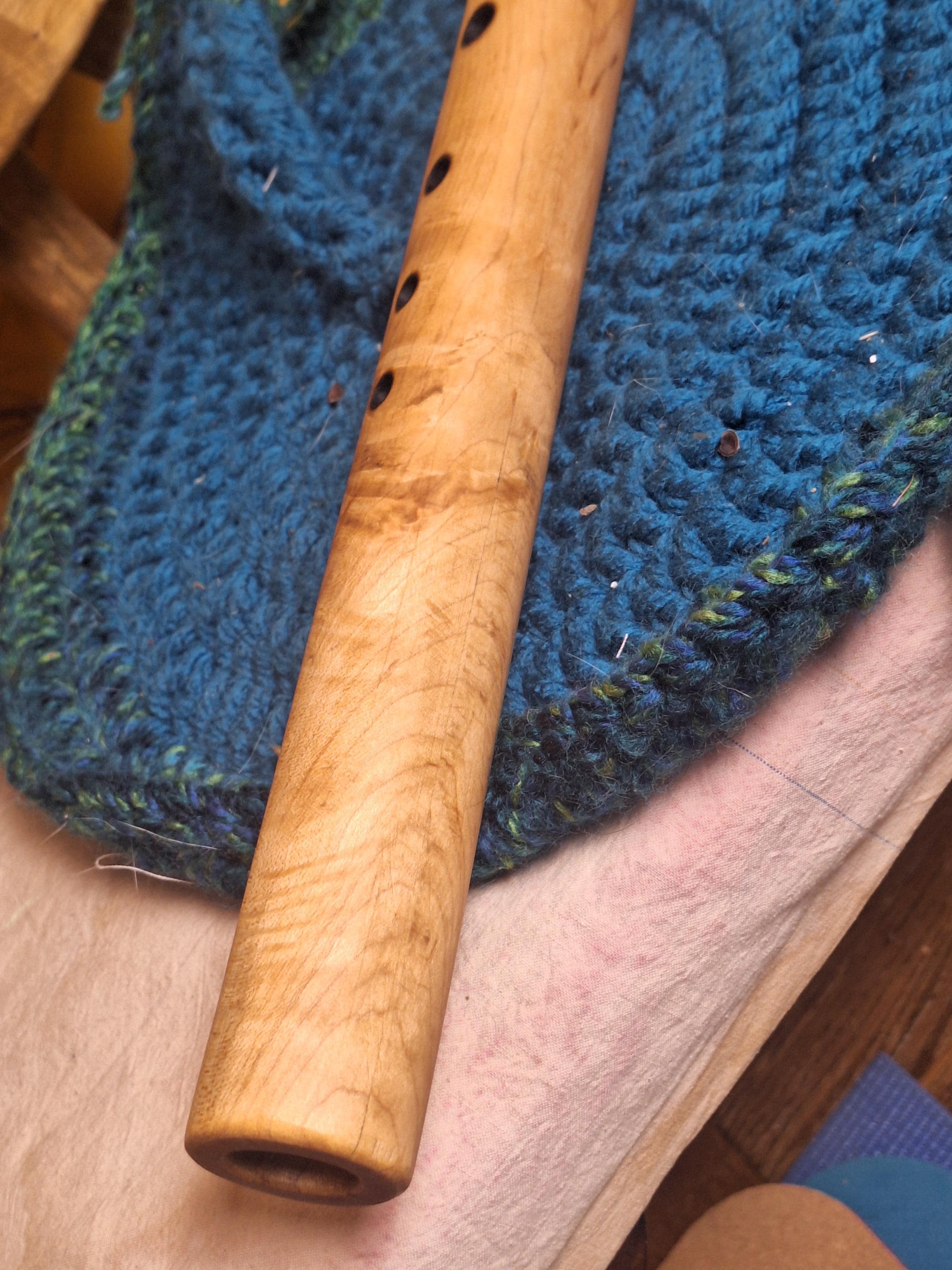 Maple Native American Low Earth Tone Flute