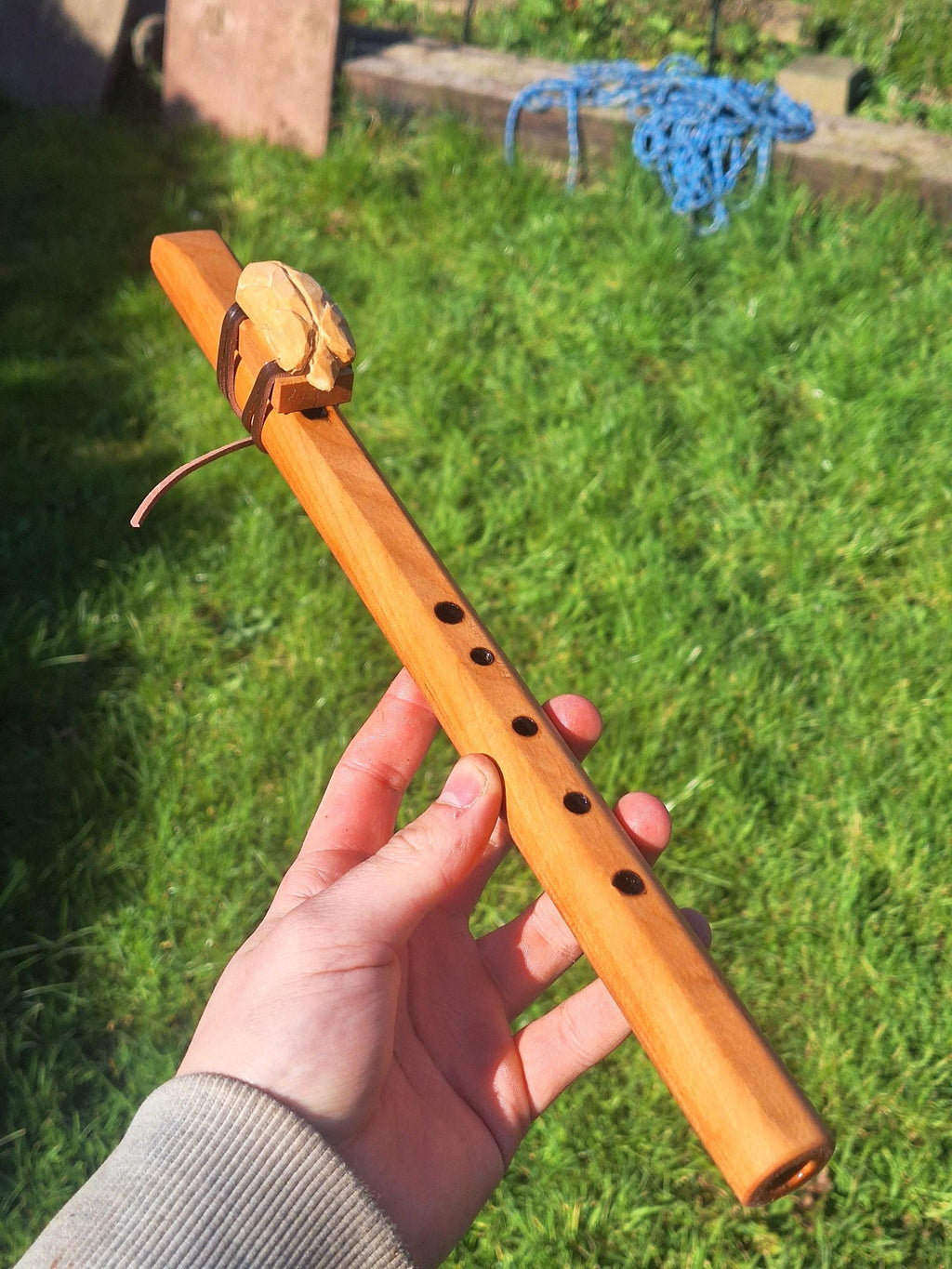 Handmade Cherry High Tone Native American Flute