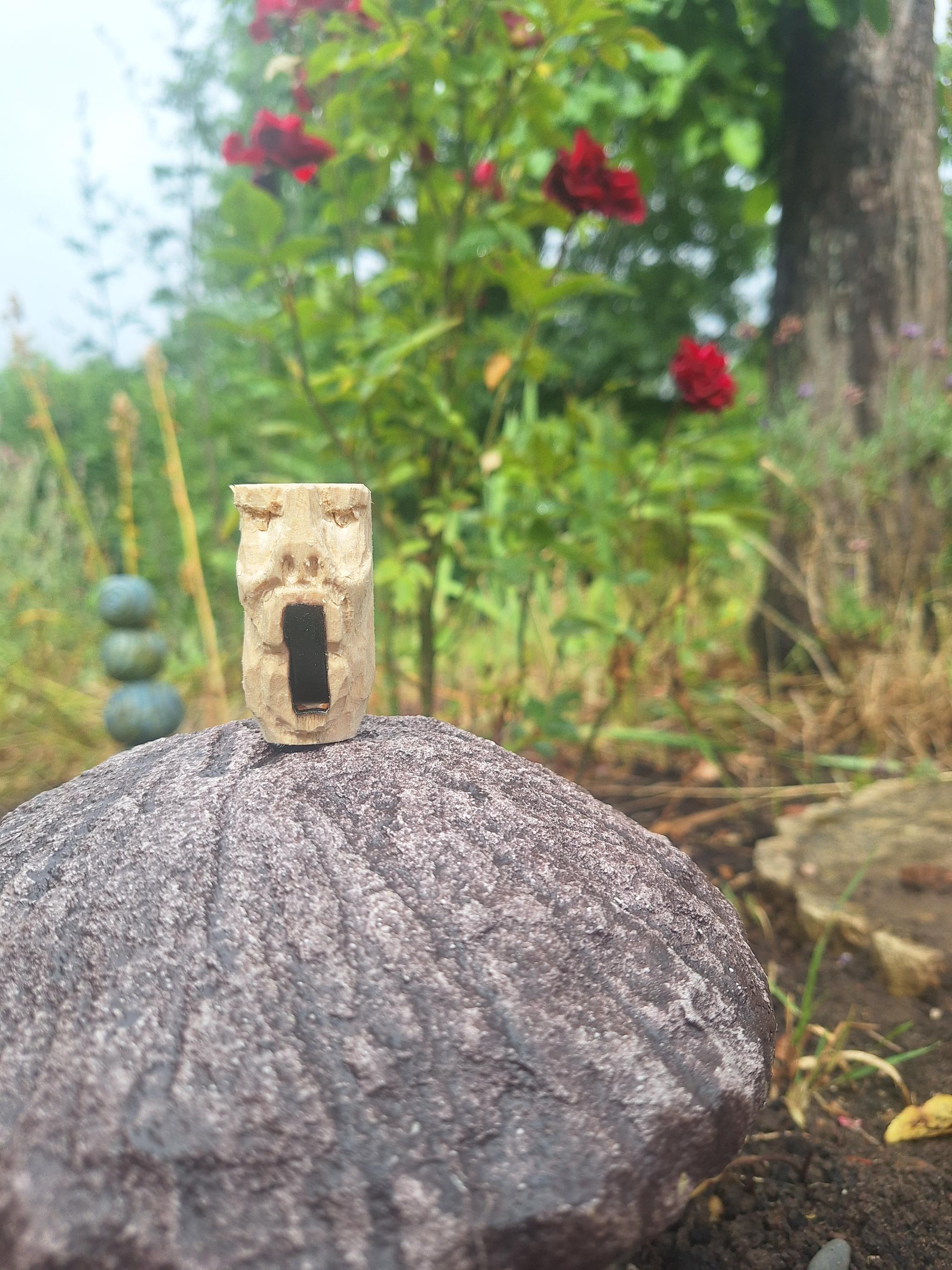 Handcarved Screaming Man Whistle