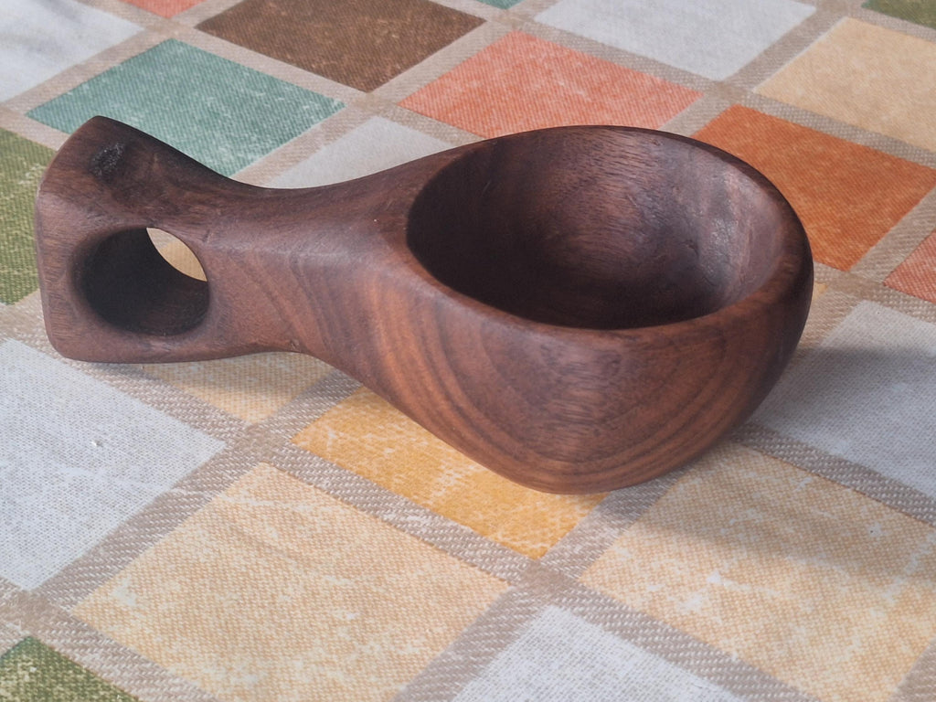 Handcarved Walnut Kuksa Cup