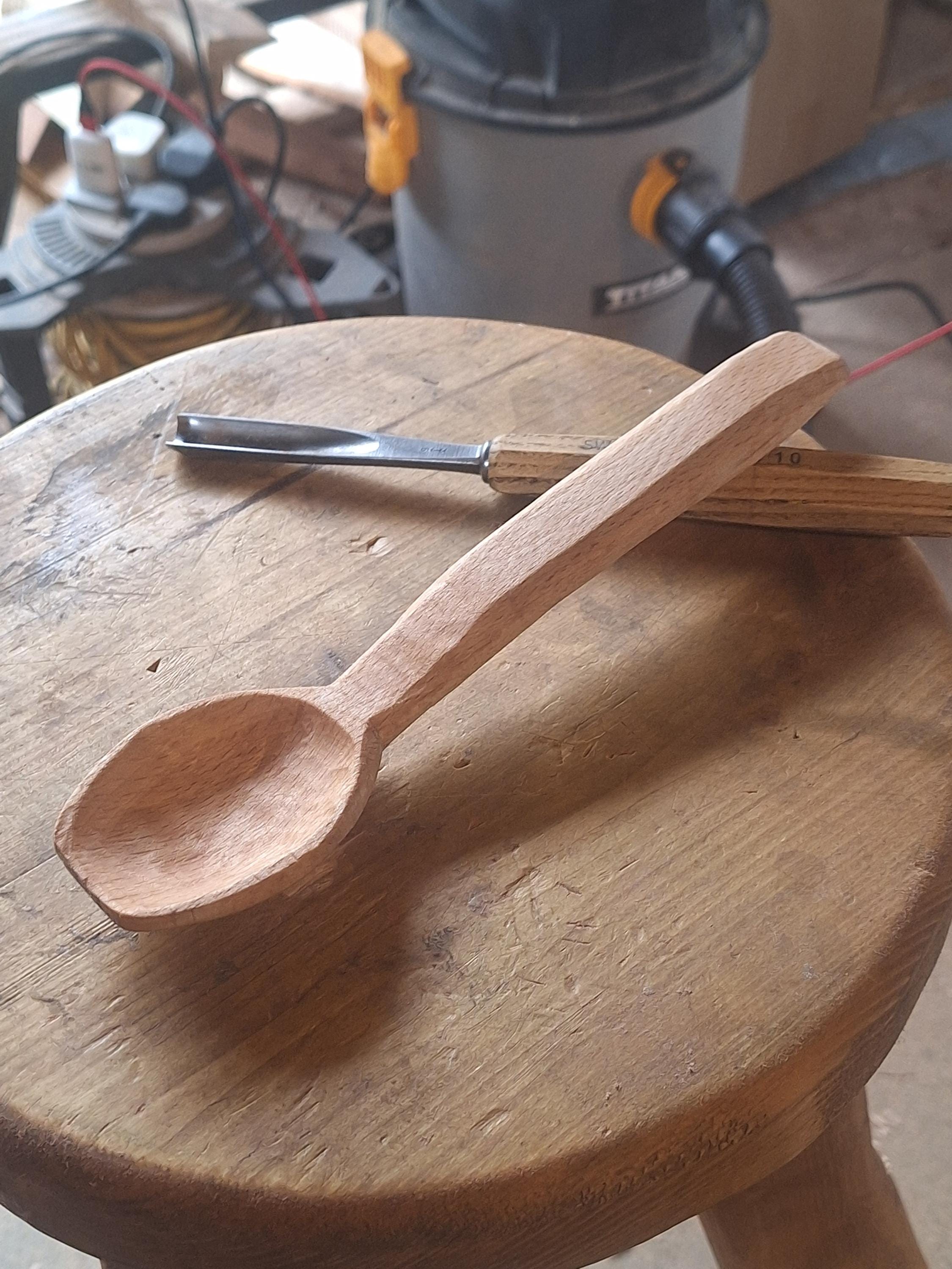 Handcarved Rustic Cooking Spoon