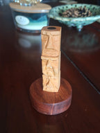 Wooden Fidget Desk Toy | Magnetic Tiki Head Design | For Adults And Kids
