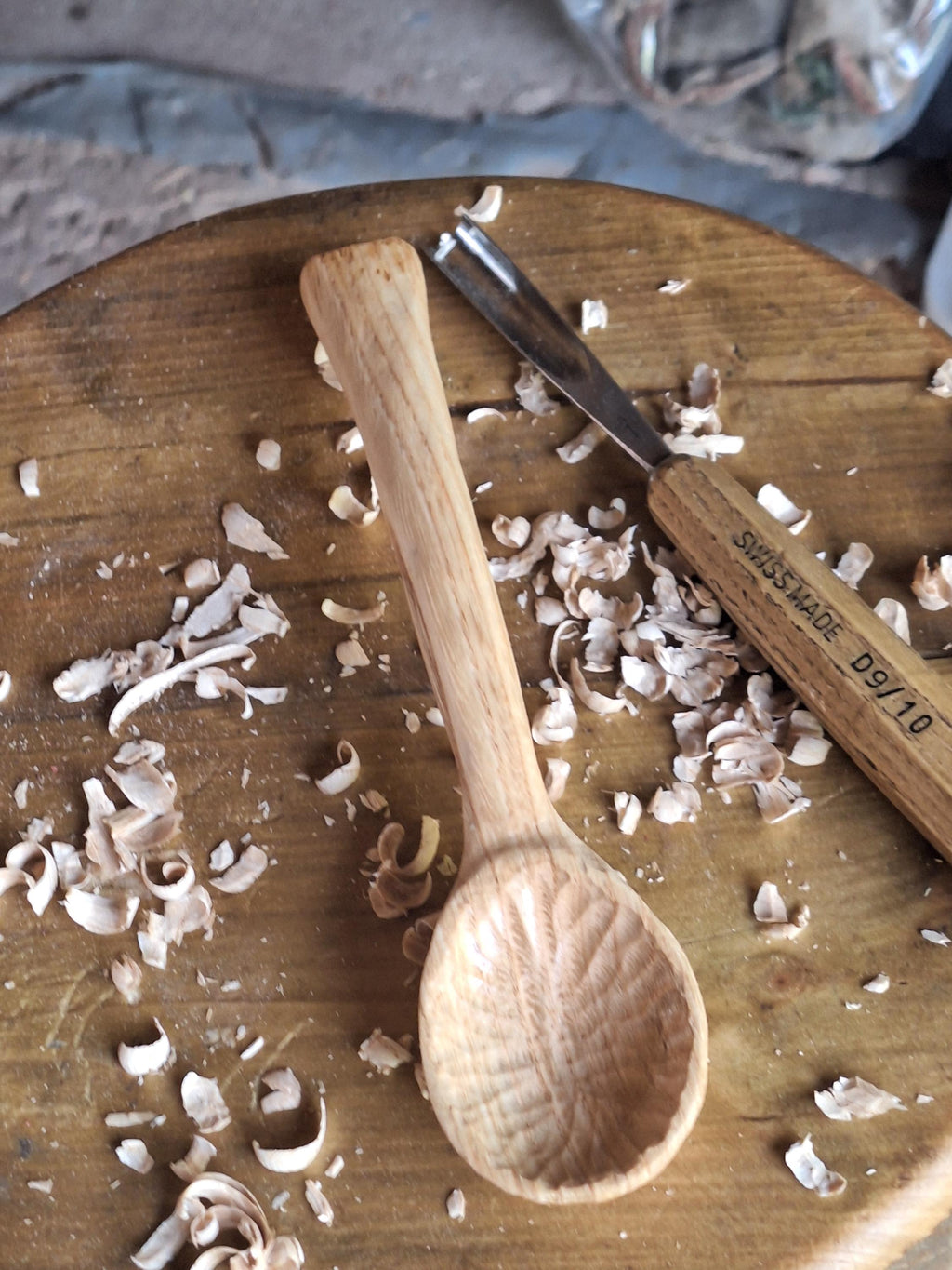 Handcarved wooden spoon