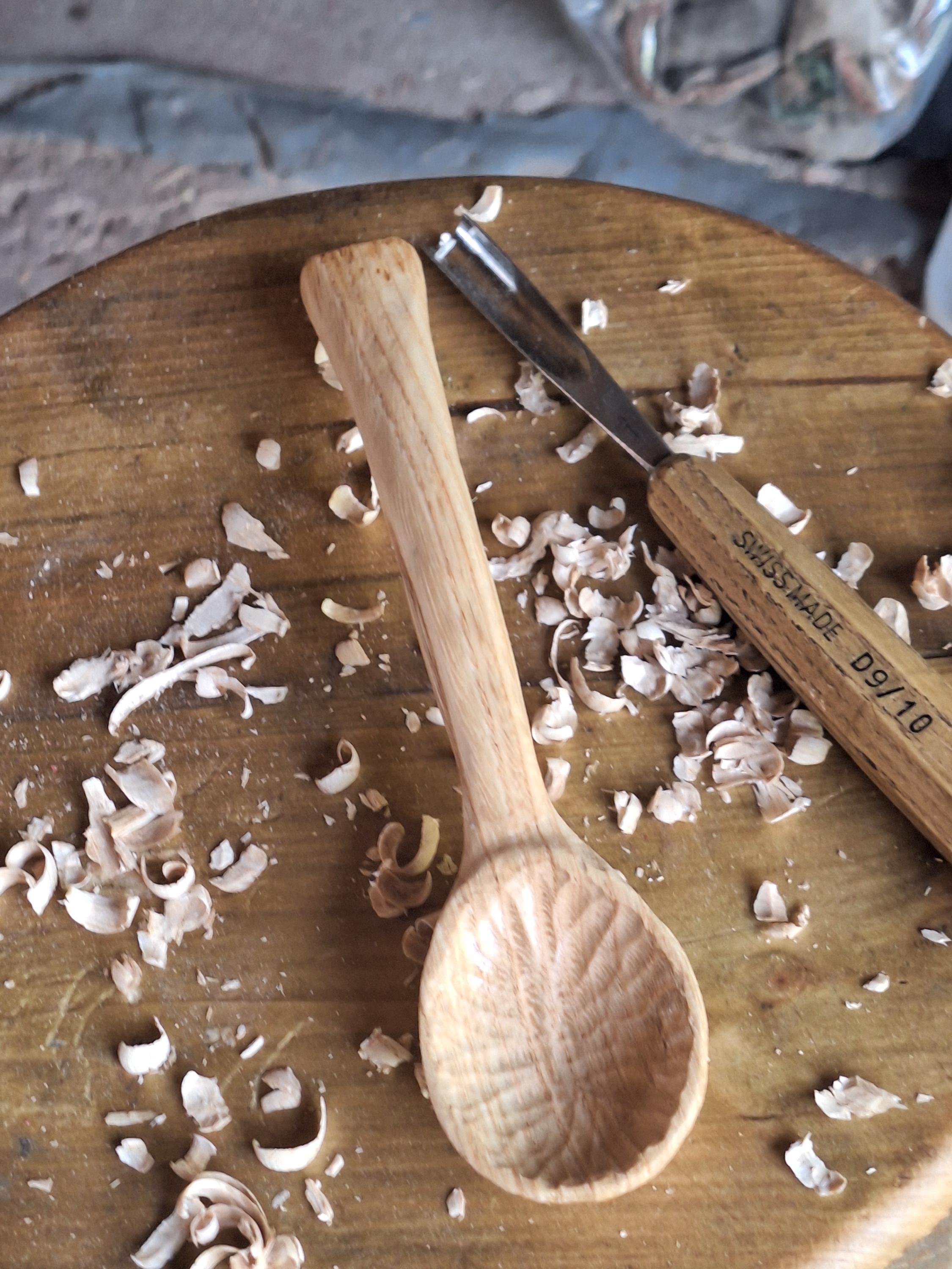 Handcarved wooden spoon